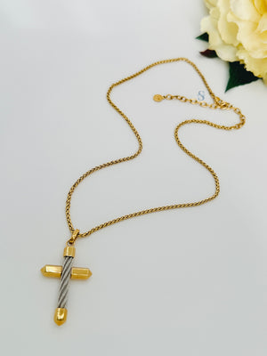 Pre-order: Celtic Cross Necklace Big Pendant