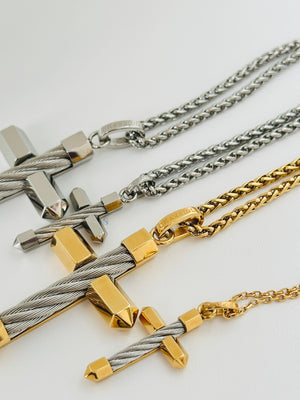 Celtic Cross Necklace Small Pendant