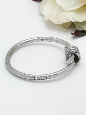 Pre-order: Cable Signature Promesse CZ Stones Bangle