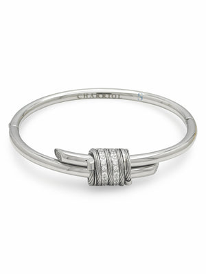 Pre-order: Cable Signature Promesse CZ Stones Bangle