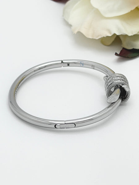 Pre-order: Cable Signature Promesse CZ Stones Bangle