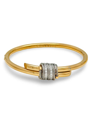 Pre-order: Cable Signature Promesse CZ Stones Bangle
