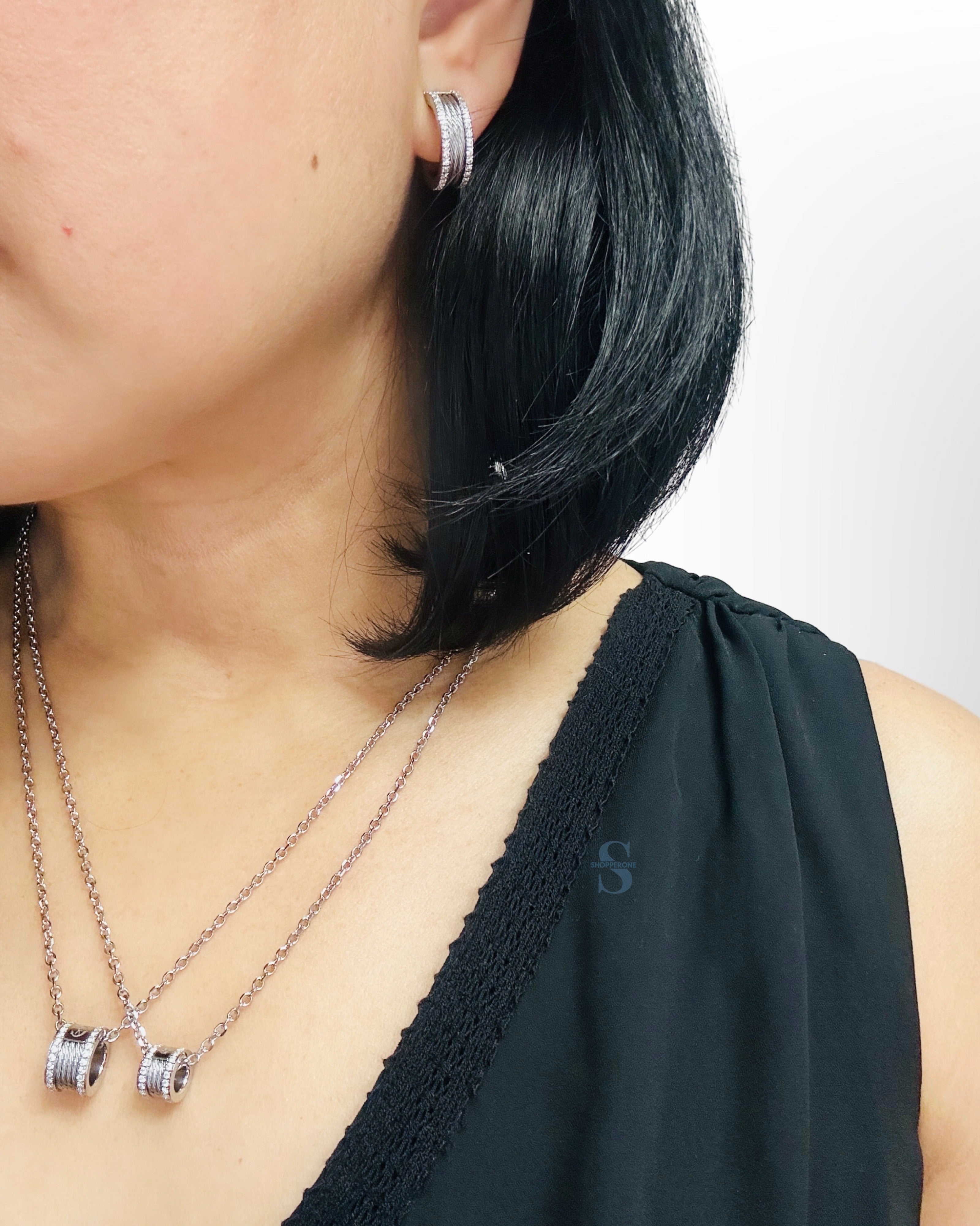 Charriol Forever Pendant Charriol Forever Waves Charm Necklace