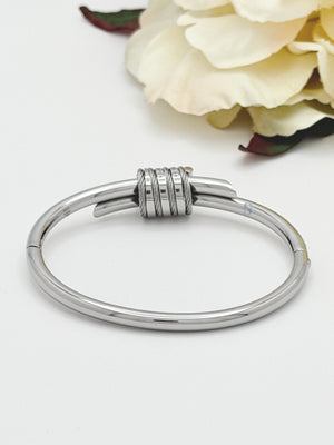Pre-order: Cable Signature Promesse CZ Stones Bangle